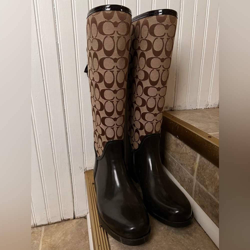 Coach Tall Rain Boots